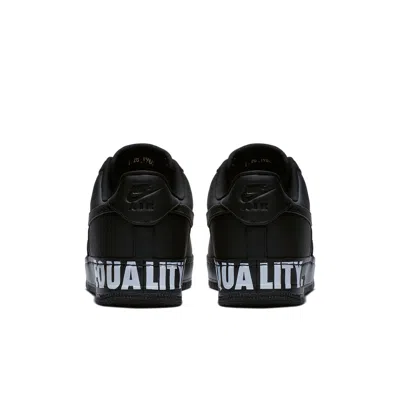 Nike Air Force 1 Leather Sneakers In Black