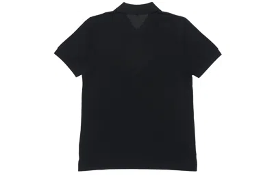 Comme Des Garçons Play Heart Polo Knit Short Sleeves In Black
