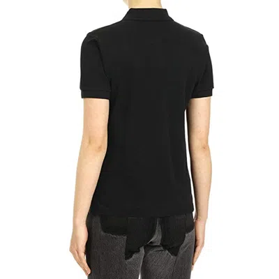 Comme Des Garçons Play Heart Polo Knit Short Sleeves In Black