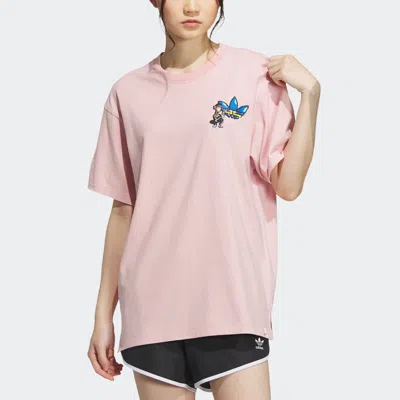 Adidas Originals X Monkey Kingdom Gfx T-shirt 'pink'
