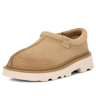 Ugg Suede Lace-up Chunky Sole Shoes In Brown