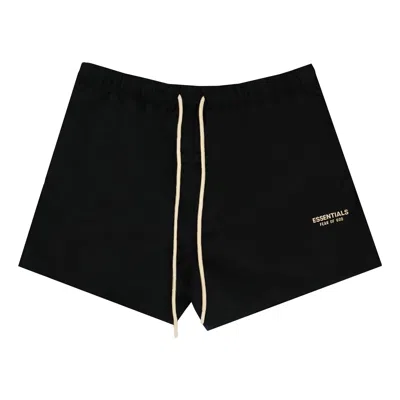 Essentials Fear Of God  Fw23 Running Shorts 'jet Black'