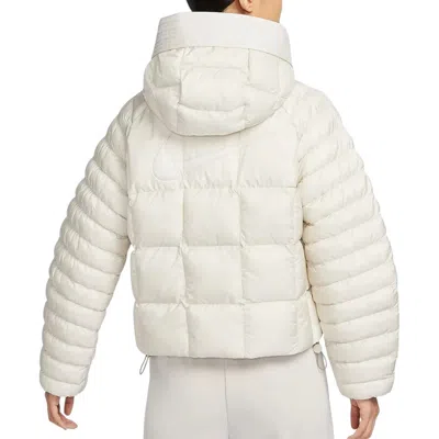 Nike Woman Puffer White Size L Polyester In White
