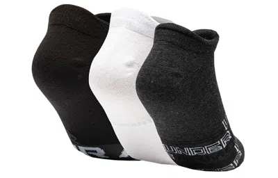 Under Armour Essential No Show Socks (3 Pack) 'multi-color' In Black