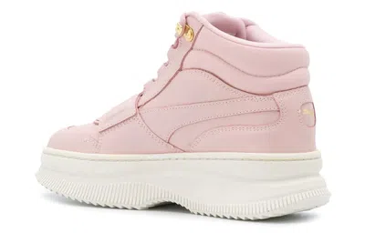 Puma Deva Boot Wn's Woman Sneakers Pink Size 6.5 Leather In Pink