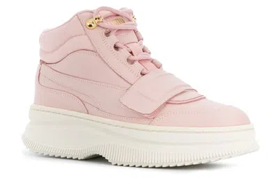 Puma Deva Boot Wn's Woman Sneakers Pink Size 6.5 Leather In Pink