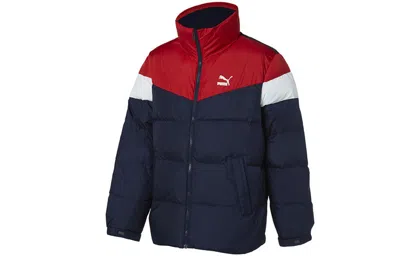 Puma Colour Block Jacket 'navy' In Multi