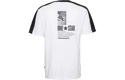 Converse One Star Panel T-shirt 'white' In Yellow