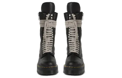 Dr. Martens Dr.martens X Rick Owens 1918 Leather Lace Up Platform Boots 'black'