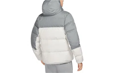 Nike Hooded Puffer Jacket 'grey White'