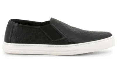 Gucci (wmns)  Microssima Pattern Leather Slip On 'black'
