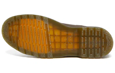 Dr. Martens 2976 Yellow Stitch Crazy Horse Leather Chelsea Boots In Burgundy