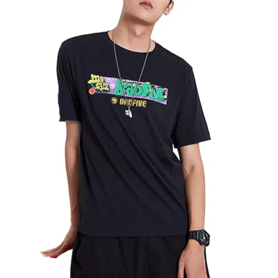 Li-ning Badfive Basketball Series Element Printing Tee 'black'
