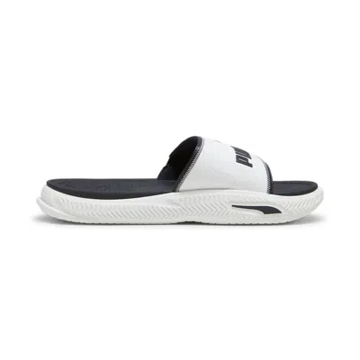 Puma Softride Pro 24 V Slides 'white New Navy' In Black
