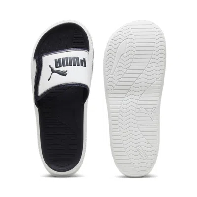Puma Softride Pro 24 V Slides 'white New Navy' In Black