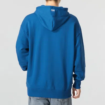 Puma Logo Hoodie 'blue'