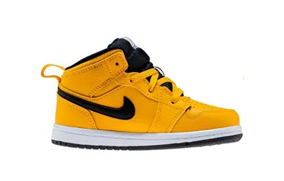 Air Jordan (td)  1 Mid 'university Gold' In Yellow
