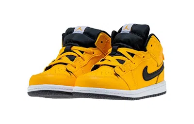 Air Jordan (td)  1 Mid 'university Gold' In Yellow
