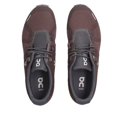 On Cloud 5 Low-top Mesh And Leather Sneakers In Purple