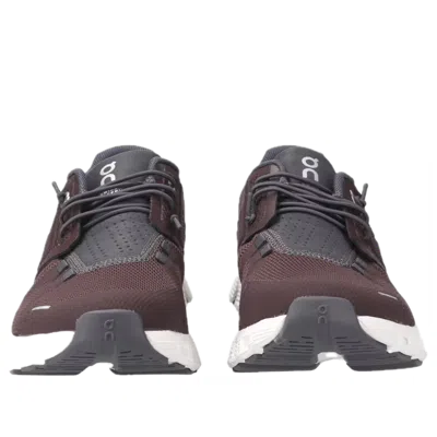 On Cloud 5 Low-top Mesh And Leather Sneakers In Purple