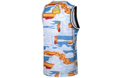 Li-ning X Xlarge Badfive Graphic Basketball Jersey 'multi-color' In Blue