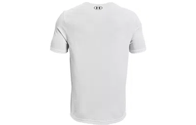 Under Armour Ua Sportstyler Logo Training Sports Short Sleeve Couple Style White In White