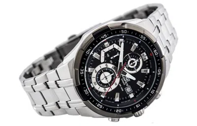 Casio Edifice Waterproof Stainless Steel Strap Mens Black Analog