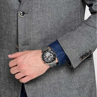 Casio Edifice Waterproof Stainless Steel Strap Mens Black Analog