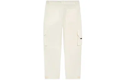 Li-ning Logo Printed Cargo Pants 'white' In Neutral
