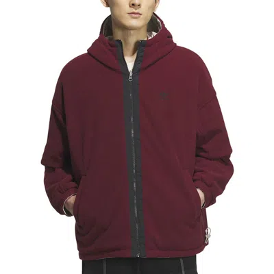 Adidas Originals Adidas Origianls Reversible Warm Cotton Jacket 'white Burgundy'