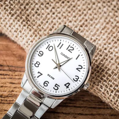Casio Influencer Analog Watch 'silver White'