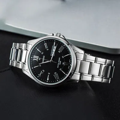 Casio Waterproof Stainless Steel Strap Mens Silverblack Analog