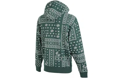 Vans Men's  Cashew Pattern Full Print Sports Pullover Green