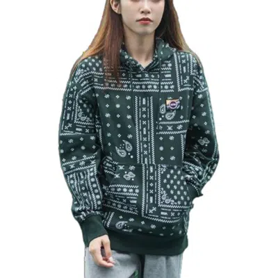 Vans Men's  Cashew Pattern Full Print Sports Pullover Green