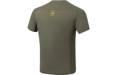Li-ning Graphic Training T-shirt 'military Green' In Brown