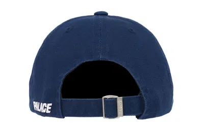 Palace P 6-panel Logo Cap 'navy' In Blue
