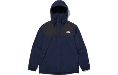 The North Face Seasonal Mountain Button Hooded Jacket In Blue