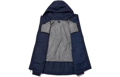 The North Face Seasonal Mountain Button Hooded Jacket In Blue