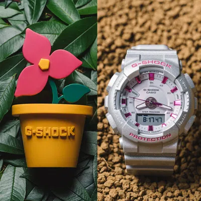 Casio G-shock Analog-digital 'grey' In Metallic