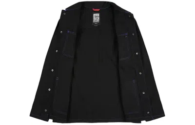Vans Men's  Funny Pattern Multiple Pockets Jacket Black