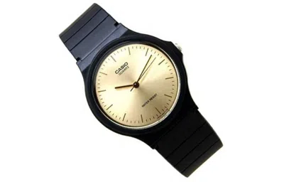 Casio Quartz Waterproof White Dialblue Strap Mens Whiteblue Analog In Black