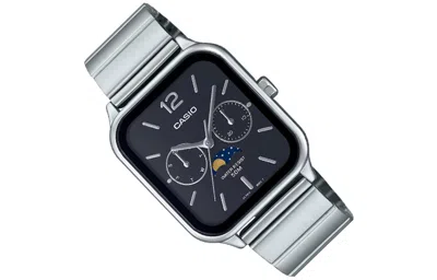 Casio Analog 'silver Black' In Blue