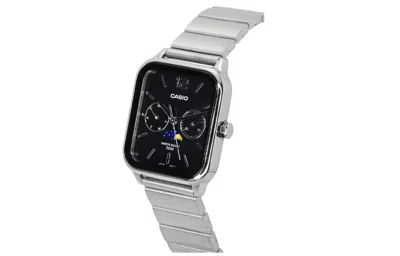 Casio Analog 'silver Black' In Blue