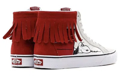 Vans Peanuts X Sk8-hi Moc 'dog House' In Red