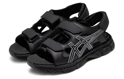 Asics Kahana Sd Outdoor Sports Unisex Sandals 'black Silver'
