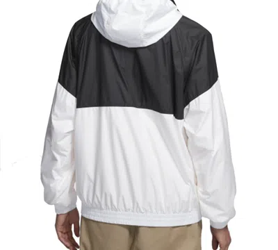 Nike Men's  Sb Shield Skateboard Half Zipper Pullover Splicing Interchange Jacket 'black White'