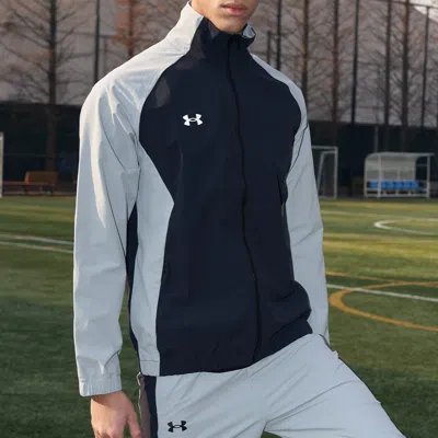 Under Armour Sportstyle Woven Full Zip Jacket 'black Grey' In Multi