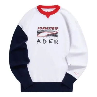 Puma X Ader Error Crew Neck Pullover Sweatshirt 'white' In Multi