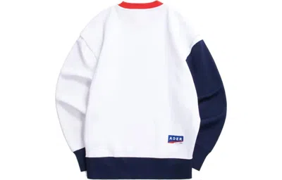 Puma X Ader Error Crew Neck Pullover Sweatshirt 'white' In Multi