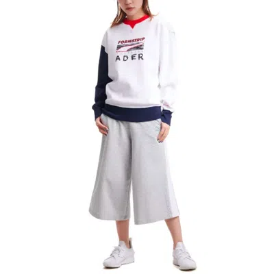 Puma X Ader Error Crew Neck Pullover Sweatshirt 'white' In Multi